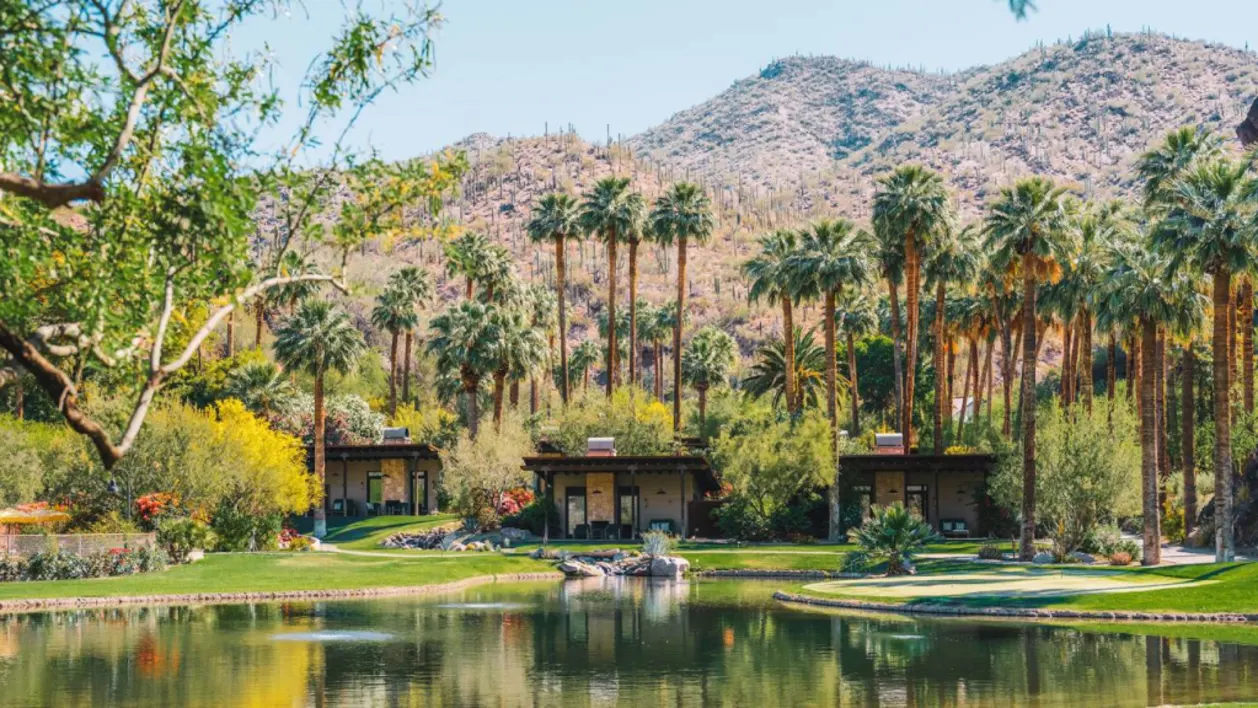 Spring bungalows at Castle Hot Springs